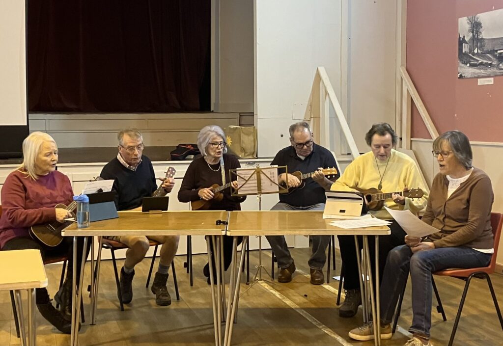 A photo of our Ukulele and Fiddle Groups