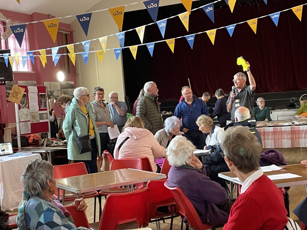 Photo of members at the May 2025 Group Fayre held in Brodick hall